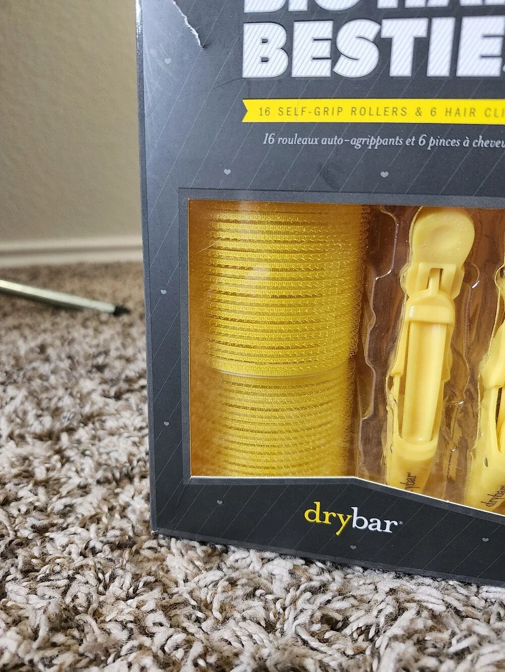 drybar Big Hair Besties Yellow Hair Rollers & Clips